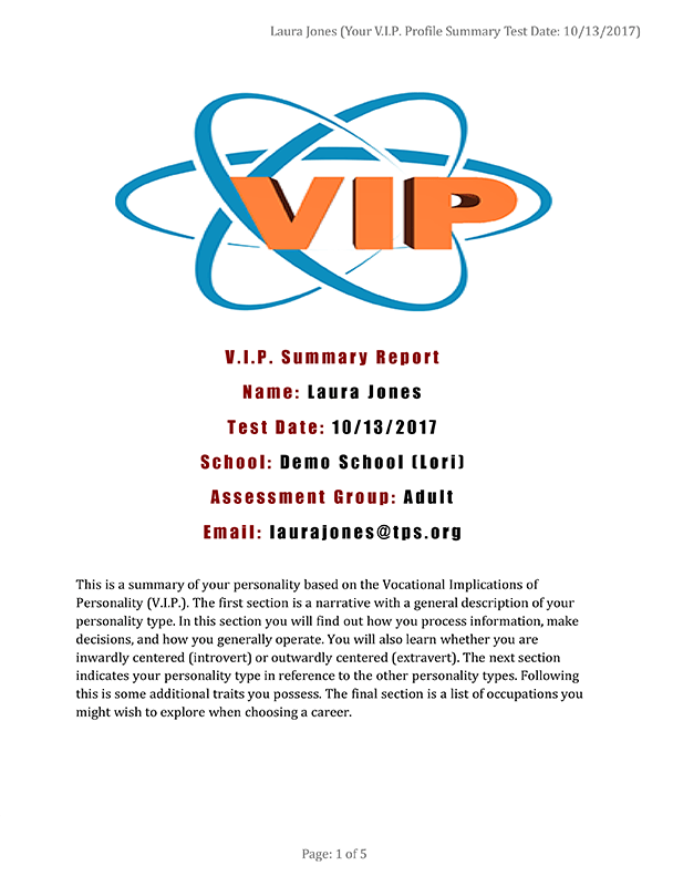 Snow Cloud Productions | VIP | Sample Report